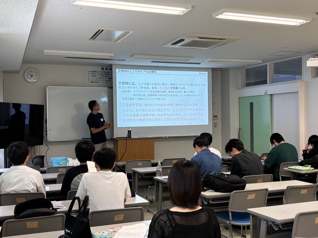 「減災工学」で災害時の心のケアに関する特別講義を実施しました サムネイル
